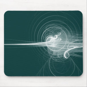 Tapis De Souris Fractal Swirl - Vert forestier