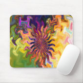 Tapis De Souris Fractale Abstraite Fleur Mousepad (Avec souris)