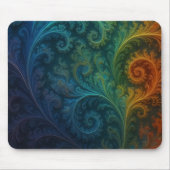 Tapis De Souris Fractale Colorée (Devant)