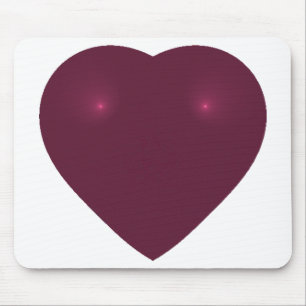 Tapis De Souris Fractale du coeur rouge