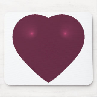 Tapis De Souris Fractale du coeur rouge