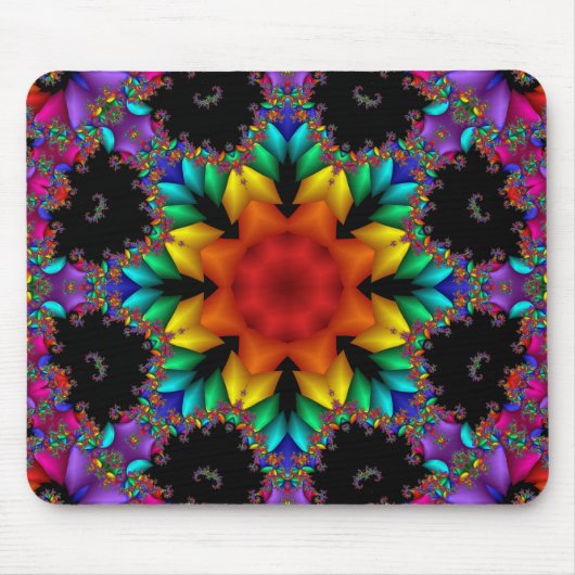 Tapis De Souris Fractale florale (Devant)