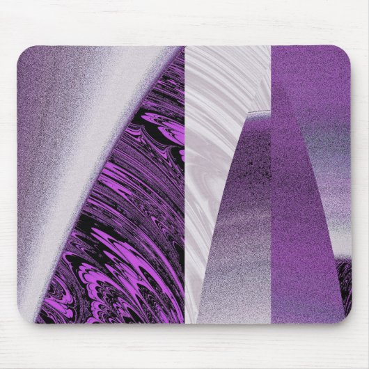 Tapis de souris fractale Gratte-ciel Violet (Devant)