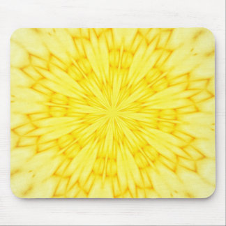 Tapis De Souris Fractale jaune de fleur
