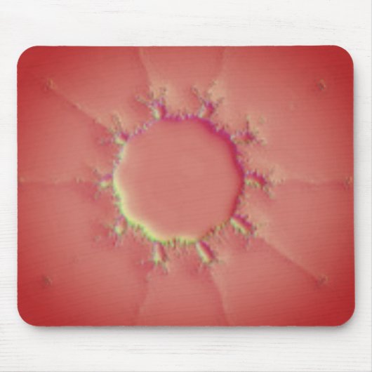 Tapis De Souris Fractale Mandelbrot Orange Splat (Devant)