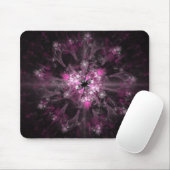 Tapis De Souris Fractale noire et rose (Avec souris)