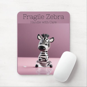 Tapis De Souris Fragile Zebra : Manipuler avec soin