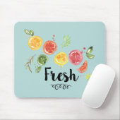 Tapis De Souris Frais - Fruits d'agrumes dans l'aquarelle (Avec souris)