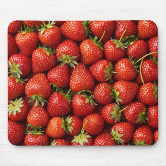Tapis De Souris Fraise de jardin fraîche (Devant)
