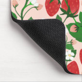 Tapis De Souris Fraise d'été en rose (Coin)