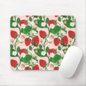 Tapis De Souris Fraise d'été en rose (Avec souris)