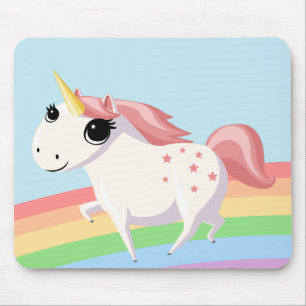 Tapis De Souris Fraise la licorne