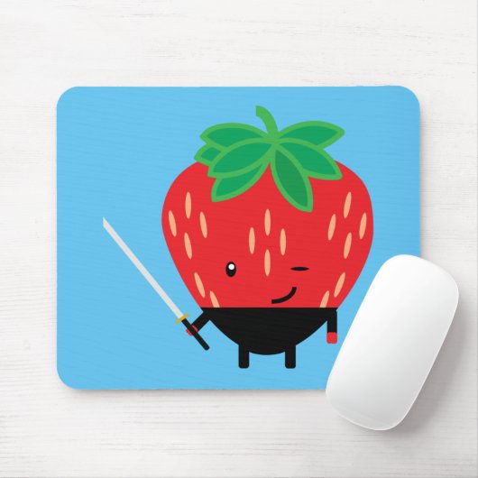 Tapis De Souris Fraise-Ninja (Avec souris)