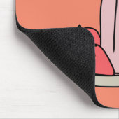 Tapis De Souris Fraise sucrée milkshake rose mignon (Coin)