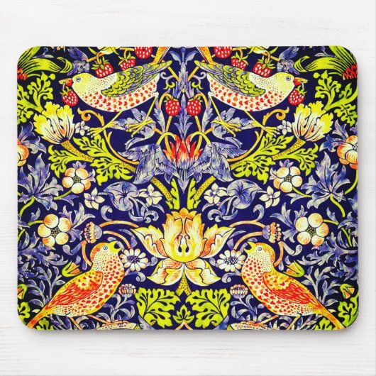 Tapis De Souris Fraise Thief Oiseaux William Morris (Devant)