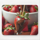 Tapis De Souris Fraise trempée dans le chocolat (Devant)