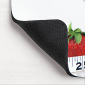 Tapis De Souris Fraises avec ruban à mesurer (Coin)