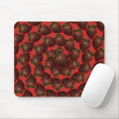 Tapis De Souris Fraises couvertes de chocolat (Avec souris)
