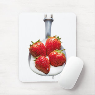 Tapis De Souris Fraises et crème