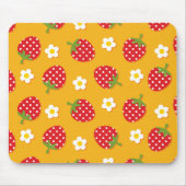 Tapis De Souris Fraises & Fleurs (Devant)