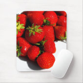 Tapis De Souris Fraises fruit aliment (Avec souris)