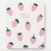 Tapis De Souris Fraises rose (Devant)