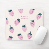 Tapis De Souris Fraises rose (Avec souris)