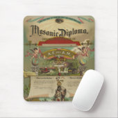 Tapis De Souris Franc-maçonnerie maçonnique 1891 de franc-maçon de (Avec souris)