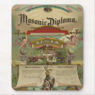 Tapis De Souris Franc-maçonnerie maçonnique 1891 de franc-maçon de