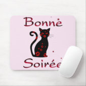 Tapis De Souris Français : Carte de souris Bonne Soiree (Avec souris)