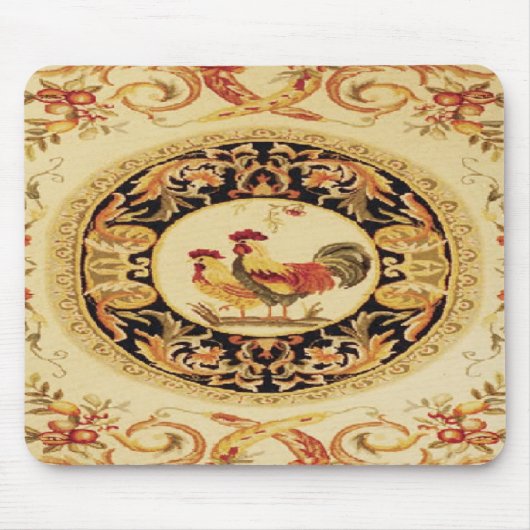 Tapis de souris français de conception de coq et (Devant)