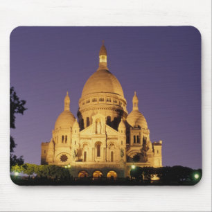 Tapis De Souris France, Paris, Sacré-Coeur au crépuscule.