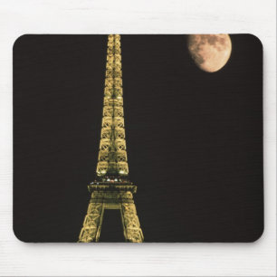 Tapis De Souris France, Paris. Tour Eiffel la nuit avec