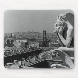 Tapis De Souris France vintage Paris cathédrale Notre-Dame penseur
