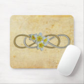 Tapis De Souris Frangipani double infinité BiColor (Avec souris)