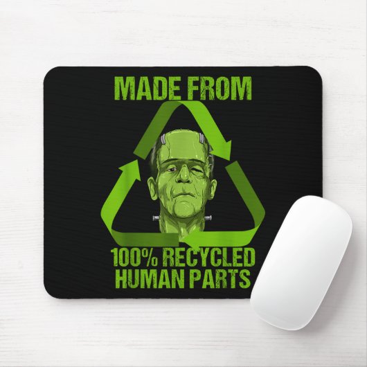 Tapis De Souris Frankenstein Made From 100% Recycled Human Parts H (Avec souris)