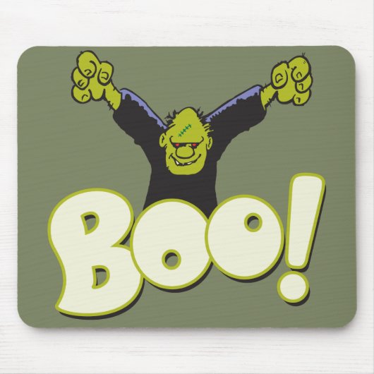 Tapis De Souris Frankie Monster Superhero Frankenstein Halloween (Devant)