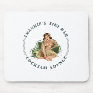 Tapis De Souris Frankie's Tiki Bar Hula Girl Cocktail Lounge