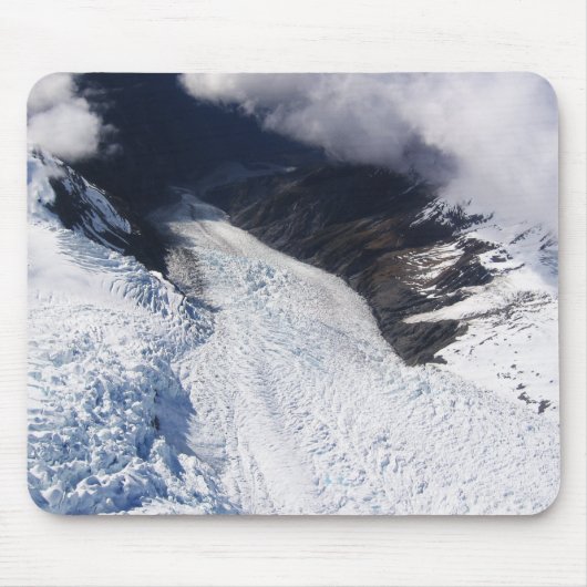 Tapis De Souris Franz Josef Glacier Vue aérienne, Nouvelle-Zélande (Devant)