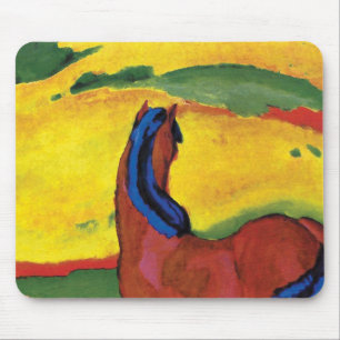 Tapis De Souris Franz Marc - Cheval dans un paysage