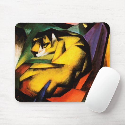Tapis De Souris Franz Marc - Tiger (1912) (Avec souris)