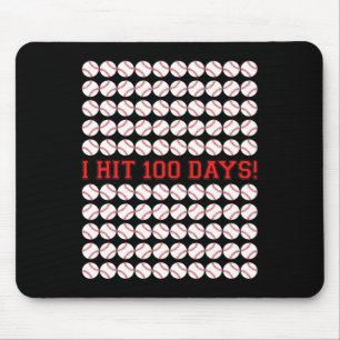 Tapis De Souris Frappe 100 Jours De Baseball Scolaire 100E Jour Ca