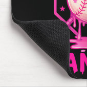 Tapis De Souris Frapper le cancer du sein Baseball Sensibilisation (Coin)