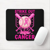 Tapis De Souris Frapper le cancer du sein Baseball Sensibilisation (Avec souris)