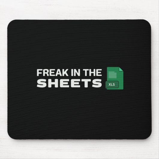 Tapis De Souris Freak dans les draps (Devant)