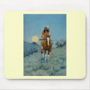 Tapis De Souris Frederic Remington's The Outlier 1909