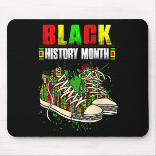 Tapis De Souris Freedom Melanine Noir Fier Afrique Chaussures Noir