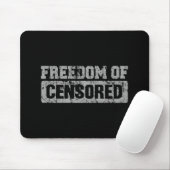 Tapis De Souris Freedom of Speech Maybe (Avec souris)