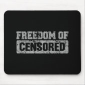 Tapis De Souris Freedom of Speech Maybe (Devant)