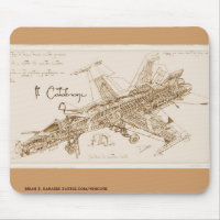 Frelon Mousepad du F/A-18 de da Vinci